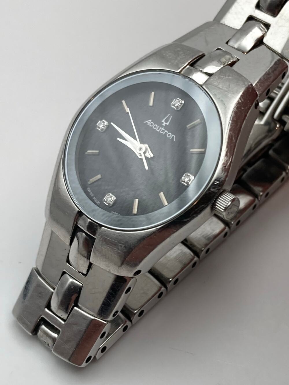 Accutron by Bulova 821840 Women's Watch 23mm - New Battery WR Wrist 6-6.25"